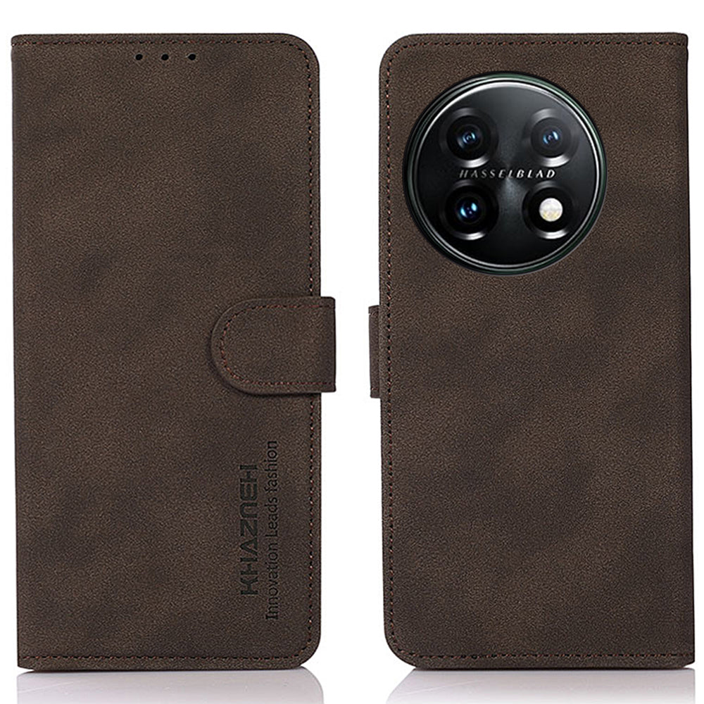 KHAZNEH PU Leather Phone Case for OnePlus 11 5G Textured Magnetic Clasp Stand Wallet Cover KHAZNEH PU Leather Phone Case for OnePlus 11 5G Textured Magnetic Clasp Stand Wallet Cover